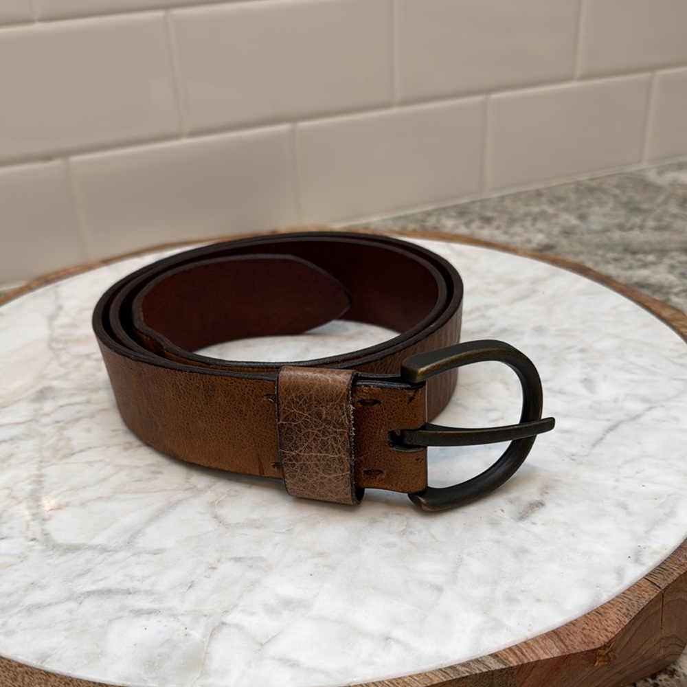 NOLA by Torino Vintage Brown Leather Belt
